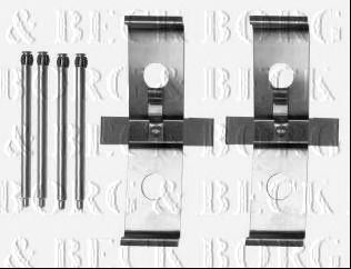 BORG & BECK bbk1279 -  Комплектующие, колодки дискового тормоза